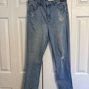 d. jeans Women's Light Blue Straight Leg Jeans